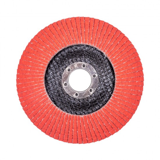 Круг лепестковый с керамическим абразивом для шлифования по нержавеющей стали FTL Everest 29 125 х 22,2 мм P100