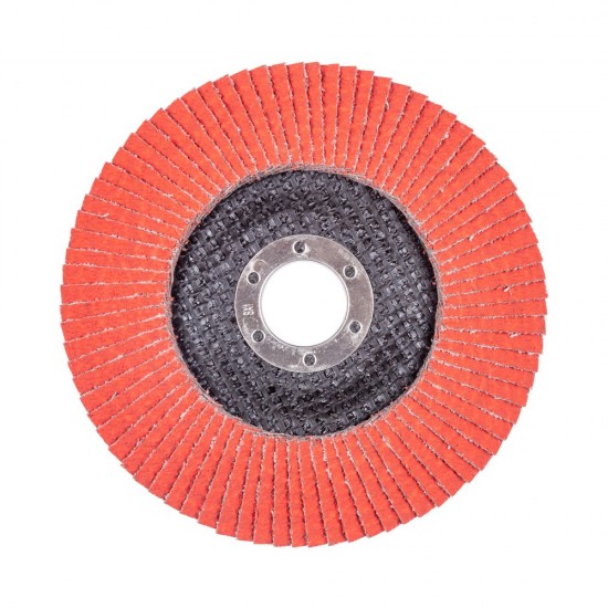 Круг лепестковый с керамическим абразивом для шлифования по нержавеющей стали FTL Everest 29 125 х 22,2 мм P40