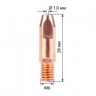 Наконечник Varteg M6х28х1.0 ( 140.0242/MD0009-10)