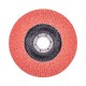 Круг лепестковый с керамическим абразивом для шлифования по нержавеющей стали FTL Everest 27 125 х 22,2 мм P80