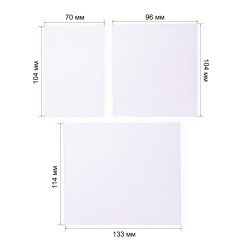Комплект поликарбонатных стекол 114х133мм (10шт) №3 (пр-во FoxWeld)