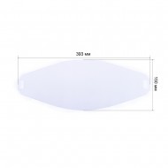 Поликарбонатное стекло внешнее 393  х 150  х 1 мм (РФ)