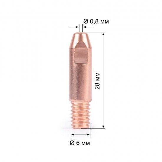 Наконечник Varteg  M6х28х0.8 ( 140.0051/MD0009-08)